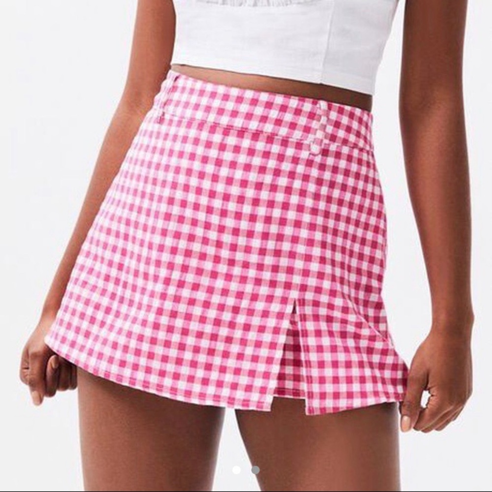 Pacsun pink gingham skort🌺
